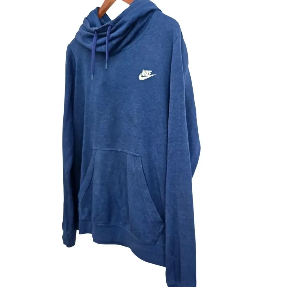 Nike Athleisure Gorpcore Women's Funnel Neck Cozycore Sporty Hoodie Size Medium